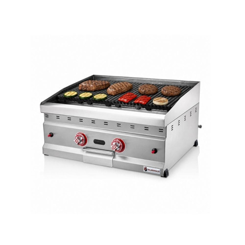 Doğalgazlı Set Üstü Lavtaşlı Izgara 70 Cm