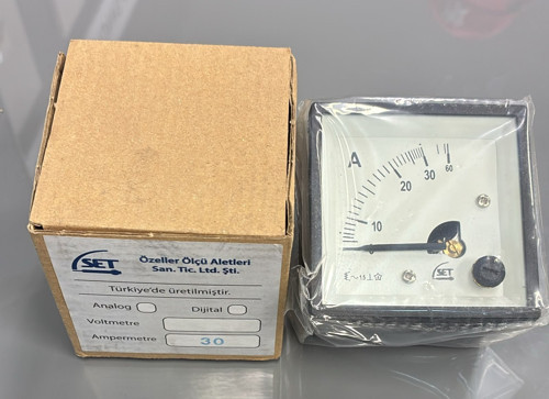 SET 30A Analog Ampermetre 72x72