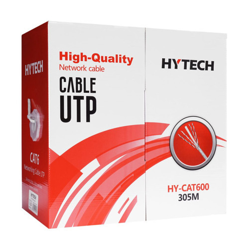 HY-CAT600, 25AWG, UTP, CAT6 Kablo, 305m, Gri