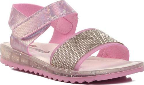 24-408-P Pembe Simli Çocuk Sandalet