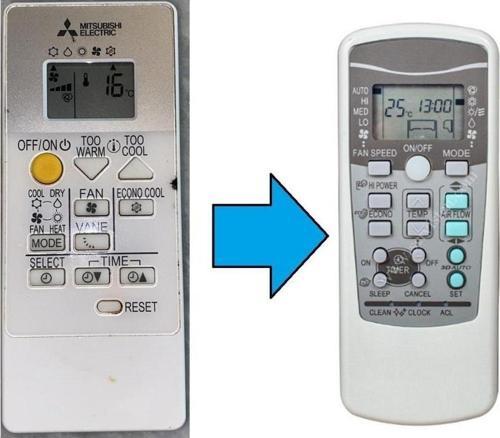 Mıtsubıshı Electrıc Klima Kumandası-Resimde Sağdaki Gönderilir
