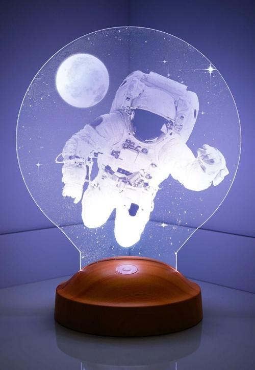 Astronot Figürlü Uzay Hediyesi, Led Lamba