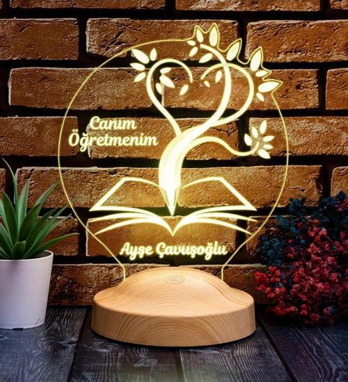 Öğretmenler Günü Hediyesi 3 Boyutlu Küre Led Lamba