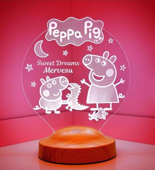 Peppa Pig Happy Birthday, Domuz Peppa Hayranlarına Gece Lambası, Çocuk Hediyesi