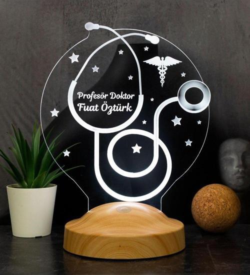 Doktora Hediye, Steteskop Doktor Hediyesi, Tıp Bayramı Hediyesi, 3d Led Lamba