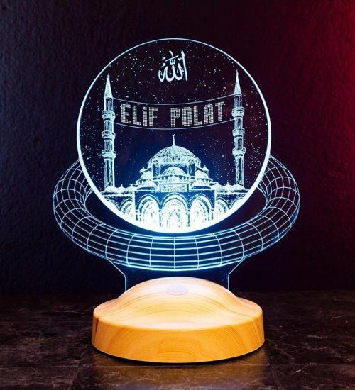 Ramazan Hediyesi, Mahya Yazısı Hoşgeldin Ramazan Camii Dini Hediye Led Lamba, Işıklı Ramazan Süsü