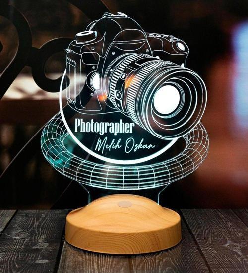 Fotoğrafçıya Hediye Dslr Fotoğraf Makinesi 3d Led Lamba