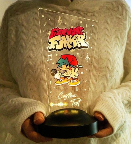 Friday Night Funkin Fnf Game Fanları Için Özel Gece Lambası, Oyun Odası Hediyesi Doğum Günü Hediyesi