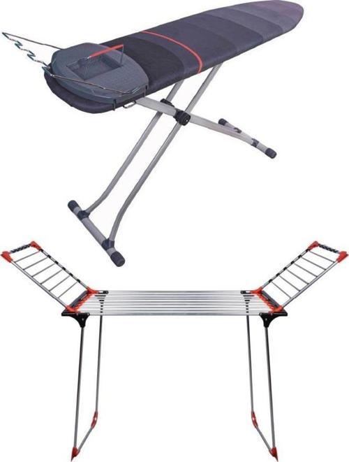 MM151 UltraBoard Ütü Masası MM080 Show Lüx Alüminyum Çamaşır Kurutmalık Set