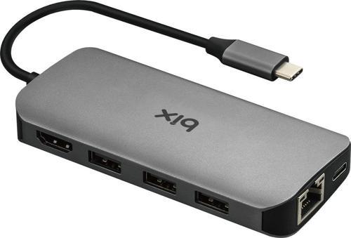 BIX BX10HB 8'li USB Type-C DOCKING STATION