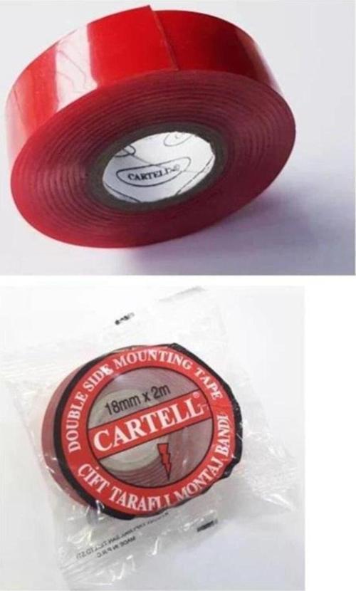 Cift Tarafli Bant Kaliteli Kirmizi S.B