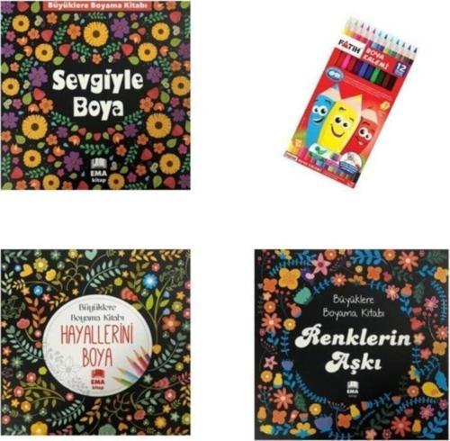 Ema Yetişkin Boyama Kitabı Seti Ofisinn No:21 M.S