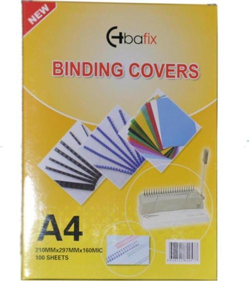 A-4 Pvc Cilt Kapağı 160 Micron Şeffaf (1 Paket 100 Adet)