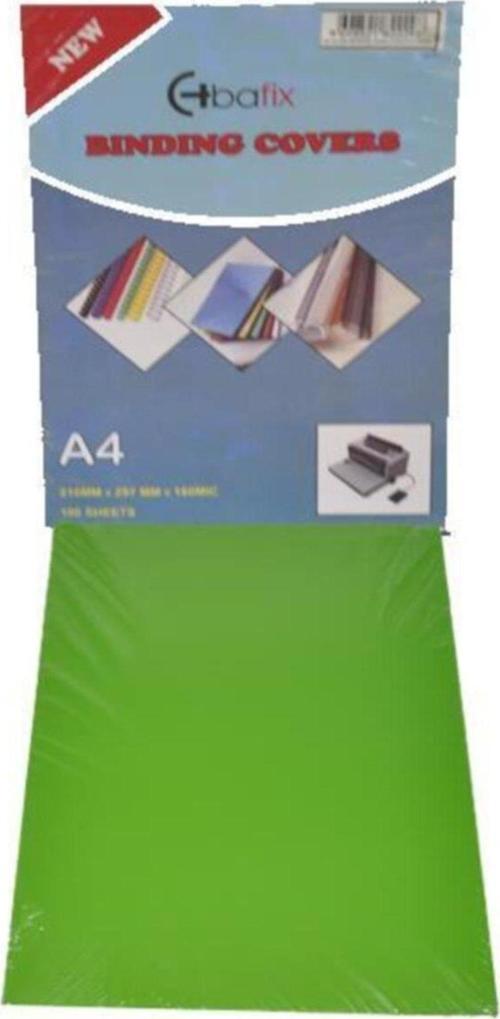 A-4 Pvc Cilt Kapağı 160 Micron Yeşil 100 Lü (1 Paket 100 Adet)