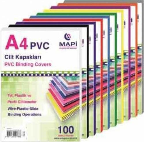 Cilt Kapağı Plastik Opak A4 160 Micron Sarı Cilt Kapağı (100 Lü Paket)