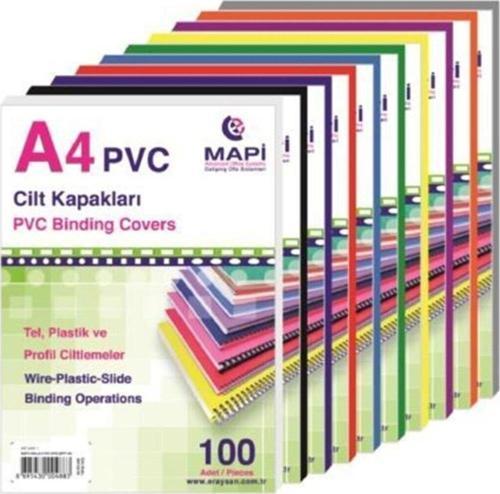Cilt Kapağı Plastik Opak A4 160 Micron Siyah (100 Lü Paket)