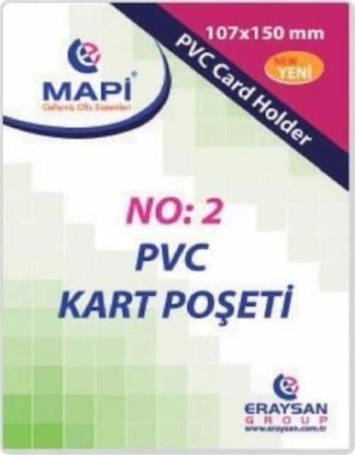 Pvc Dikey Kart Poşeti No:2 107x150 Mm 100 Lü (1 Paket 100 Adet)
