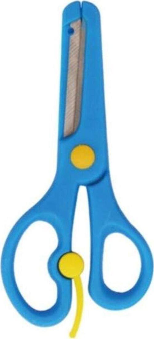 Korumalı Küt Uçlu Öğrenci Makası Mavi