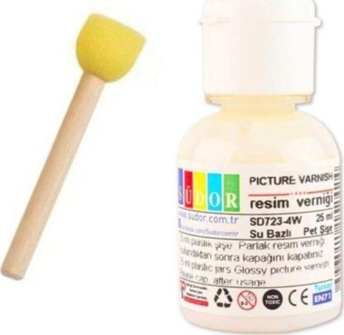 Resim Verniği Ve Tampon Fırça Set