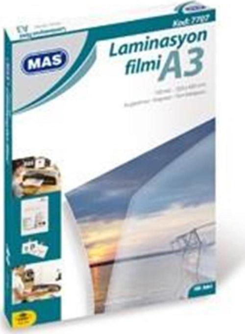 Laminasyon Filmi Parlak A3 125 Micron 100 Lü (100 Lü Paket)