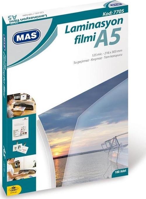 Laminasyon Filmi Parlak A5 125 Micron Parlak Laminasyon Filmi 100 Lü Paket