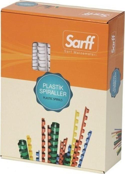Spiral Plastik 210 Sayfa 22 MM Beyaz Plastik Sprial (50 Li Paket)