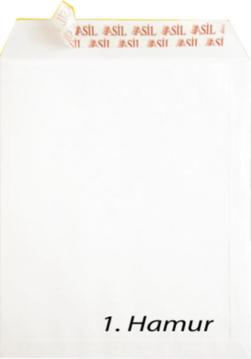 Torba Zarf Extra Silikonlu 30x40 Cm 110 Gram Beyaz (250 Li Paket)
