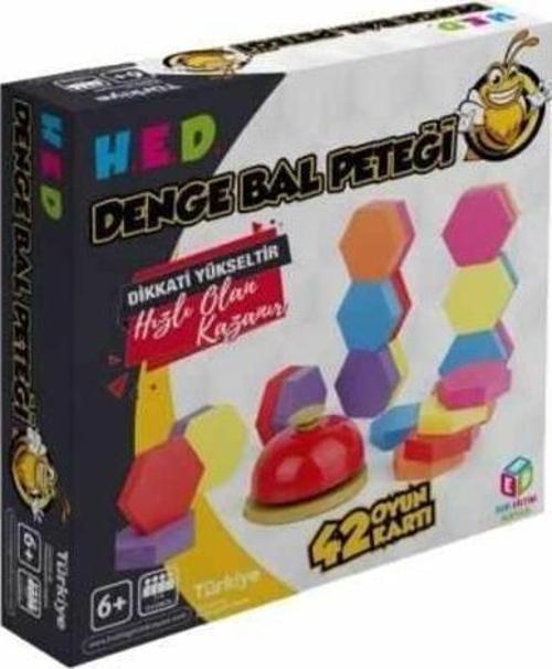 HED Denge Bal Peteği Oyunu 42 Oyun Kartı Bal Peteği Eğitici Dikkat ve Beceri Oyunu