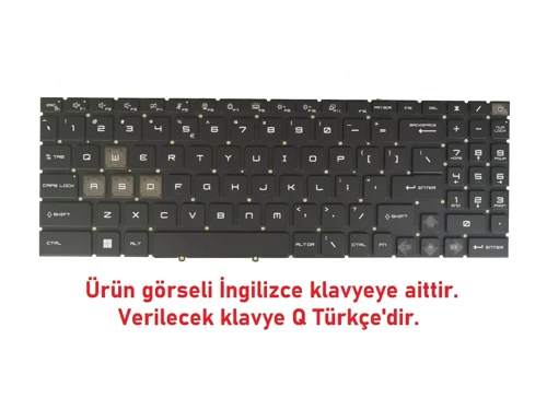 MSI Raider GE68HX 14VFG Klavye Işıklı Siyah V1 (Per-Key RGB - WASD)