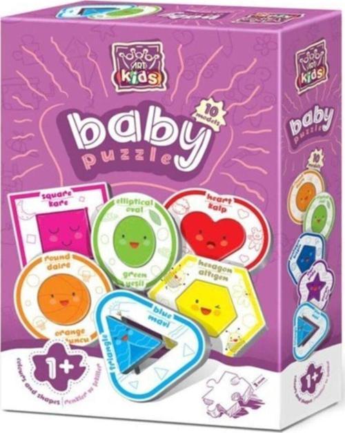 Art Kids Baby Puzzle Şekiller Ve Renkler ( 10 Model 20 Parça )