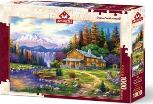Puzzle Dağlarda Günbatımı 1000 Parça Puzzle