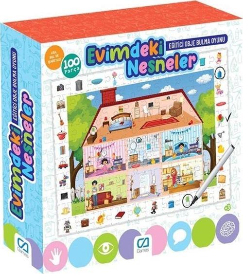 Ca Evimdeki Nesneler 100 Parça Çocuk Puzzle