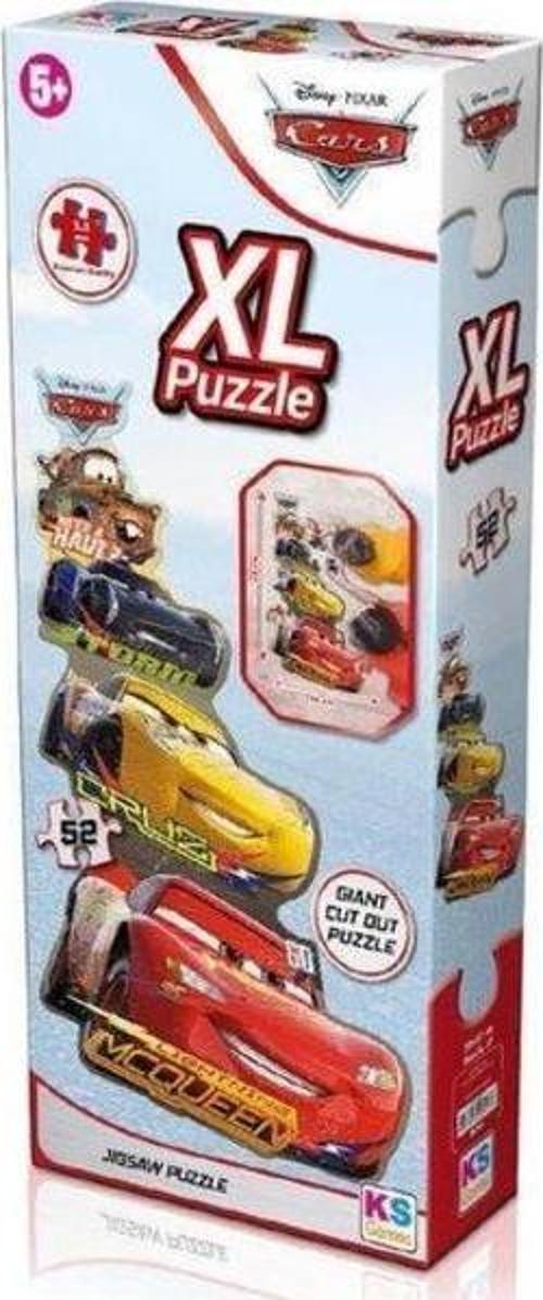 KS Puzzle 52 Parça Cars XL Çerçevesiz Puzzle