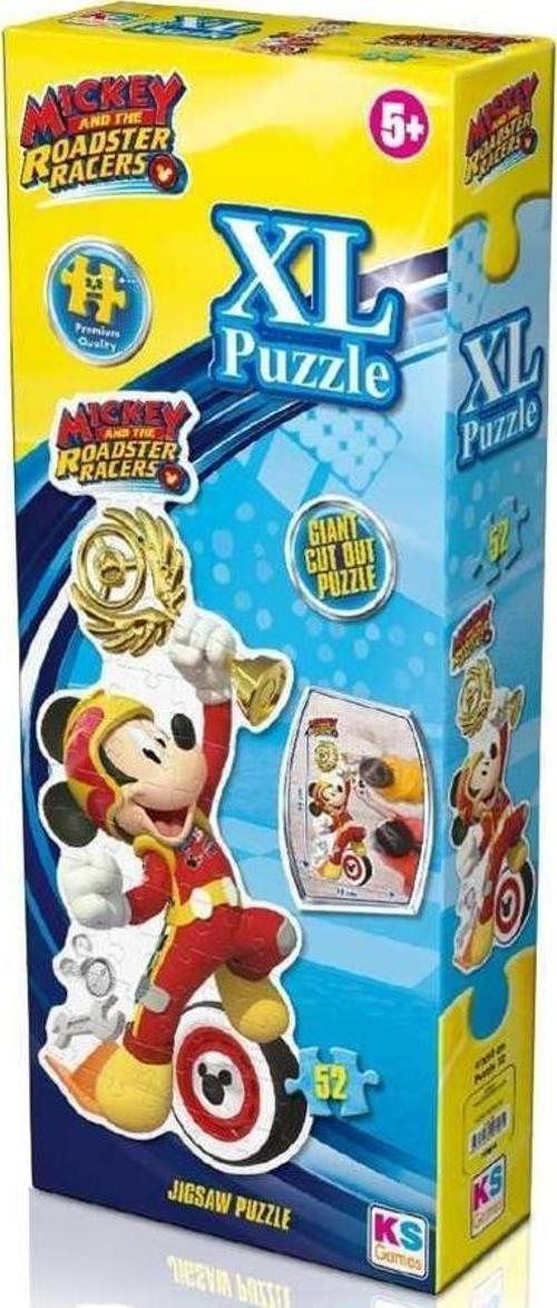 KS Puzzle 52 Parça Mickey Mouse XL Çerçevesiz Puzzle