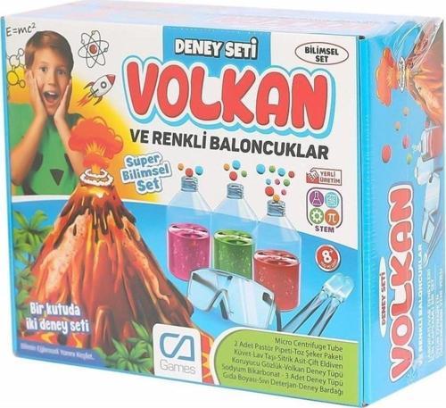 Volkan Deney Seti Ve Renkli Baloncuklar