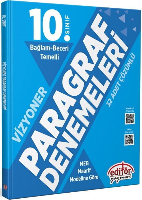 10. Sınıf Paragraf Bağlam Beceri Temelli Denemeleri Editör Yayınları