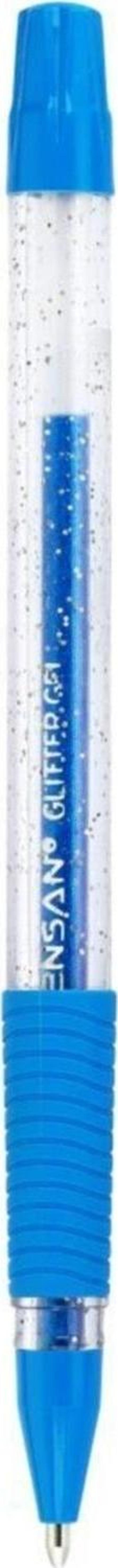 Mavi Simli Jel Tükenmez Kalem Jel Simli 1.0 MM Mavi (12 Li Paket)