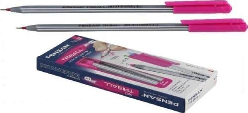 Tükenmez Kalem Triball 1.0 MM Bilye Uç Pembe 12 Lİ (1 Paket 12 Adet)
