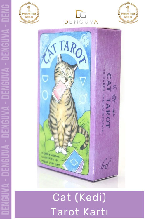 #TarotKartı Cat (Kedi) Tarot Kartı Hobi Ürünü Mistik Objeler Fal Seti