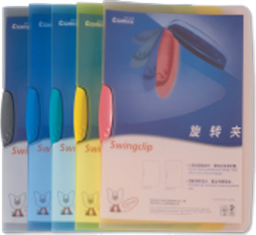 Sıkıştırmalı Dosya Ortadan Klipsli 23x31 Şeffaf Renkler (30 Lu Paket)
