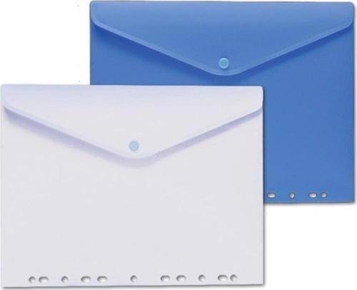 A-4 Evrak Zarfı Çıtçıtlı Delik A4 Karışık Renk (5 Li Paket)