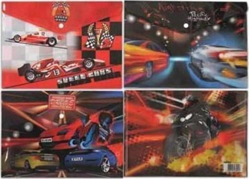 Baskılı Çıtçıtlı Evrak Zarfı Erkeklere Özel Karışık Desenli (12 Li Paket)