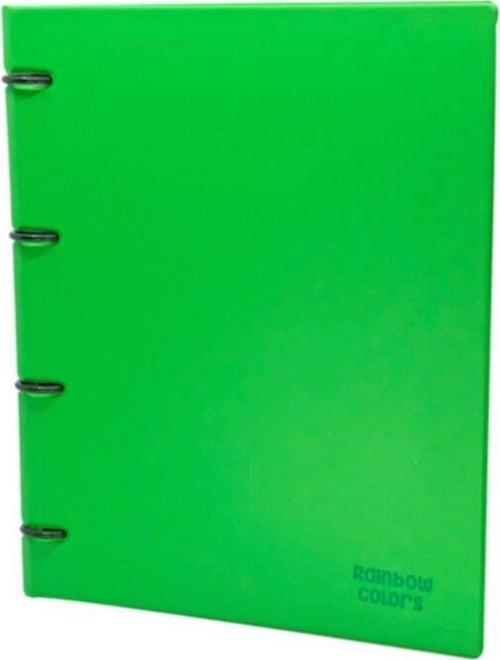 Rainbow Colors A4 4 Halka Öğrenci Klasörü Yeşil