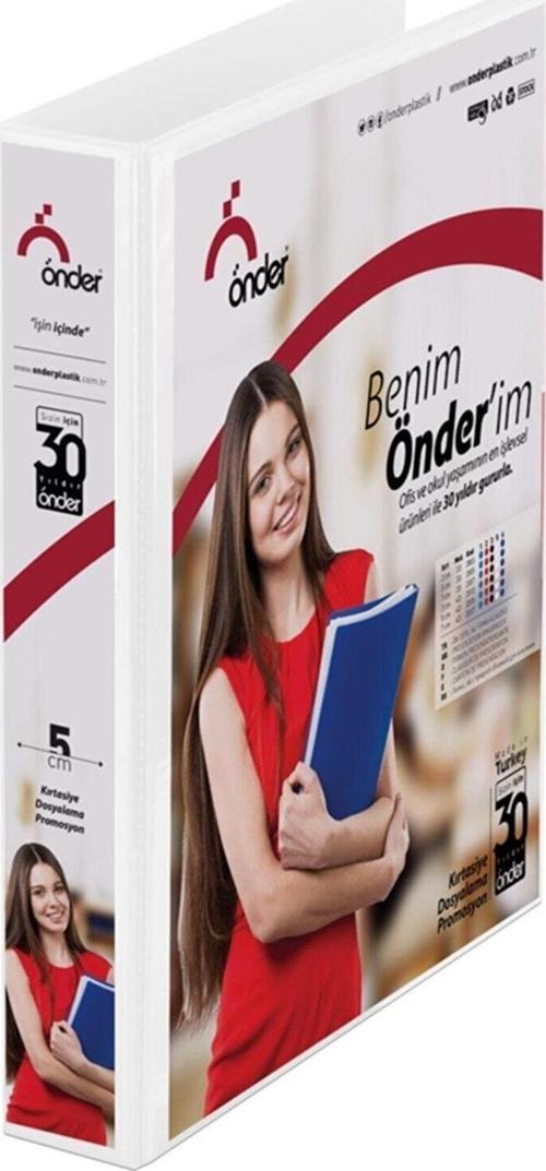 Sunum Klasörü 2 Halkalı 70 MM A4 Beyaz 2007-5