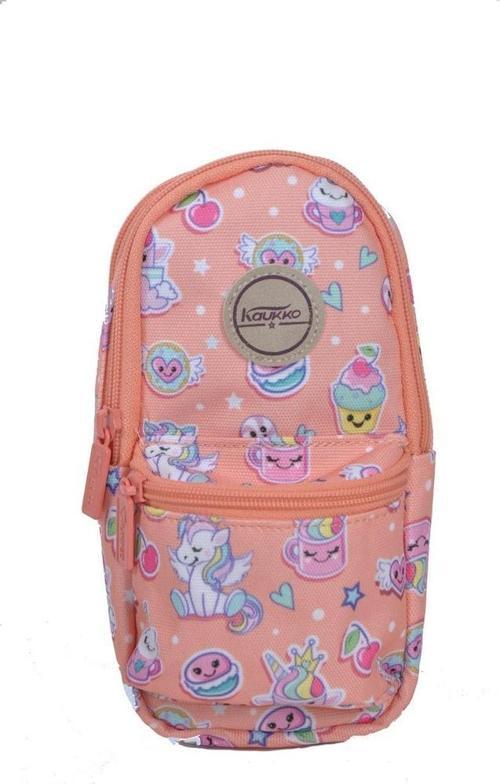 Nature Junior Bag Kalem Çantası Unicorn Somon Kalemlik