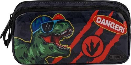 Danger Dino Kalem Çantası İki Bölmeli Kalemlik