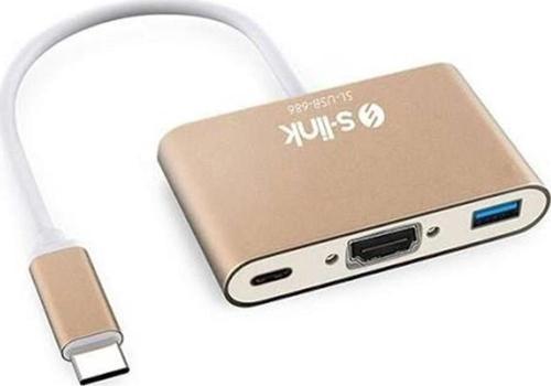 SL-USB-C68 Type-c To Hdmi + usb 3.0 + pd Kablo