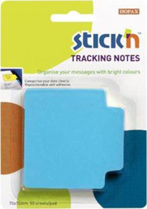 Hopax Stickn Yapışkanlı Not Kağıdı 70 x 70 Mm Fosforlu Mavi 50 Yaprak