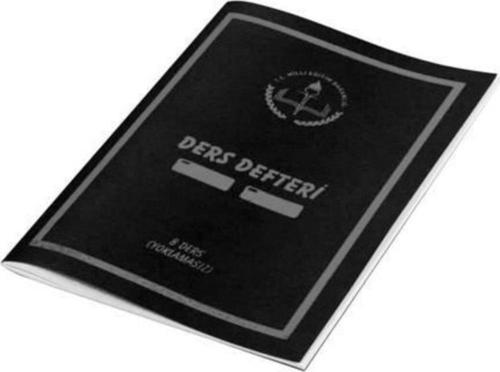8 Derslik Ders Defteri Yoklamasız Plastik Kapak