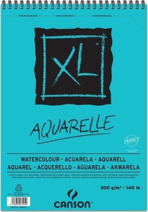 A4 Xl Sulu Boya Resim Defteri Spiralli Aquarelle Resim Blok 30 Sayfa 300 gram